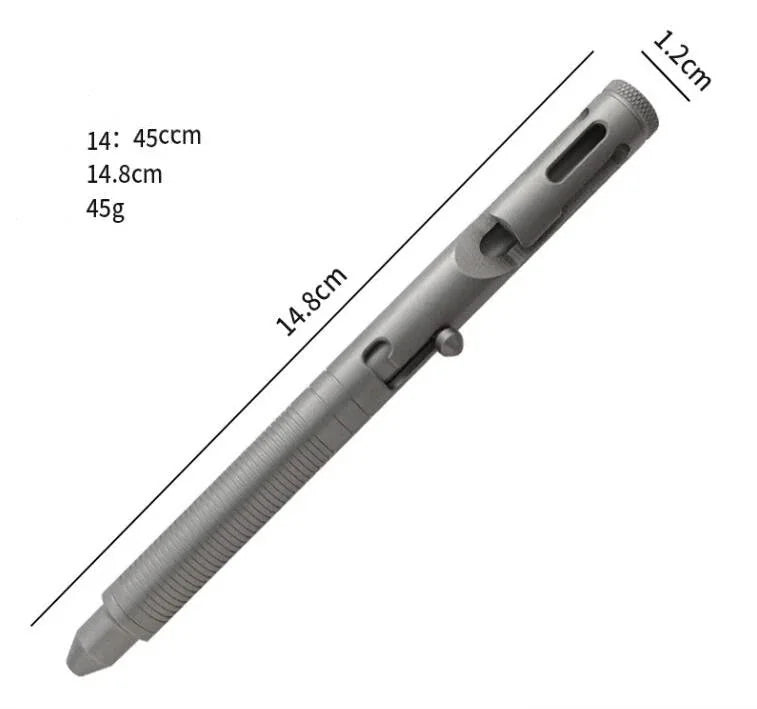 EDC TC4 Titanium Alloy Signature Pen Pocket Multi-purpose Tool Ballpoint Pen 07FC0E-D4 - KOEEK [10]