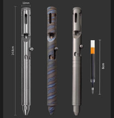 EDC TC4 Titanium Alloy Signature Pen Pocket Multi-purpose Tool Ballpoint Pen 07FC0E-D4 - KOEEK [4]