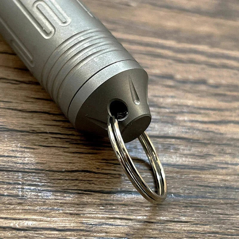 EDC TC4 Titanium Keychain Waterproof Box Outdoor Outdoor Sealed Medicine Bottle 07FC0E-D4 - KOEEK [9]