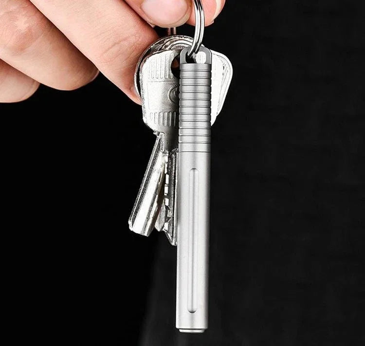 EDC TC4 Titanium Portable Practical Pocket Ballpoint Pen Outdoor Travel Pen 07FC0E-D4 - KOEEK [8]