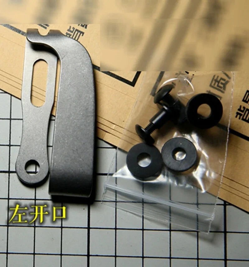 EDC Titanium Alloy Back Clip Pocket Clip Outdoor Pocket Tools 07FC0E-D4 - KOEEK [10]