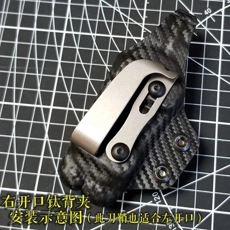 EDC Titanium Alloy Back Clip Pocket Clip Outdoor Pocket Tools 07FC0E-D4 - KOEEK [1]