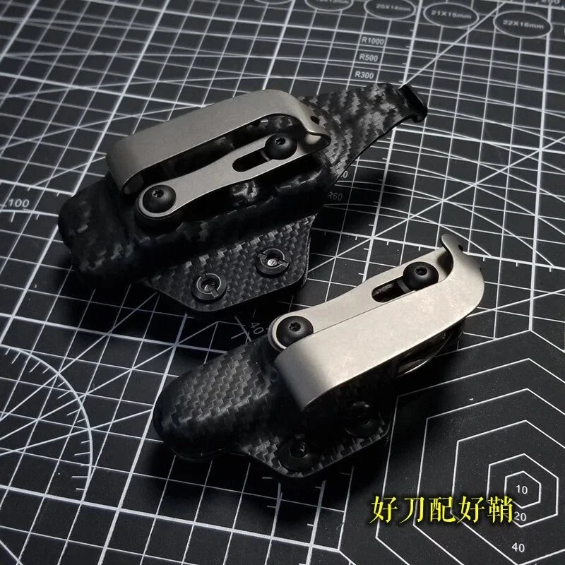 EDC Titanium Alloy Back Clip Pocket Clip Outdoor Pocket Tools 07FC0E-D4 - KOEEK [2]