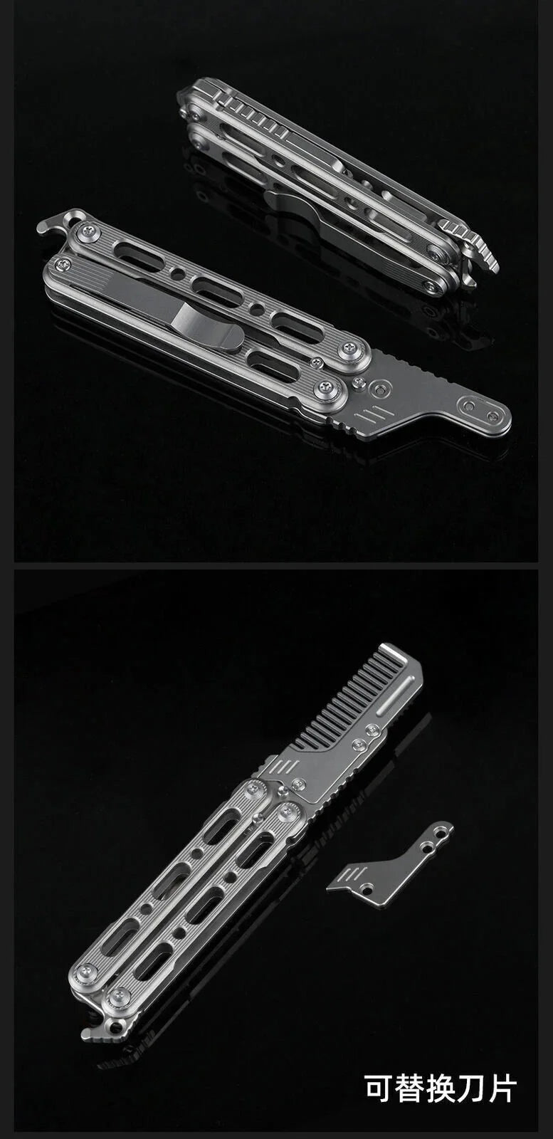 EDC Titanium Alloy Comb Utility Opener Portable Outdoor Multi-funtion Tool 07FC0E-D4 - KOEEK [10]