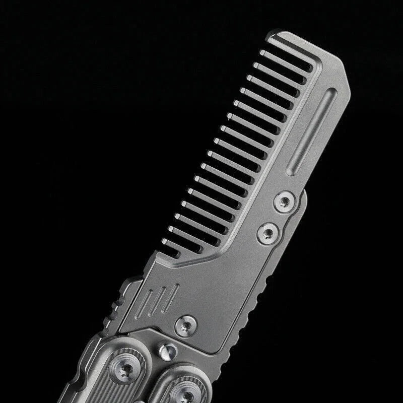 EDC Titanium Alloy Comb Utility Opener Portable Outdoor Multi-funtion Tool 07FC0E-D4 - KOEEK [3]