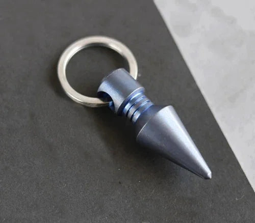 EDC Titanium Alloy Keychain Pendant Bead Necklace Knapsack Decorative DIY Tool 07FC0E-D4 - KOEEK [10]