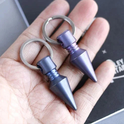 EDC Titanium Alloy Keychain Pendant Bead Necklace Knapsack Decorative DIY Tool 07FC0E-D4 - KOEEK [1]