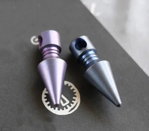 EDC Titanium Alloy Keychain Pendant Bead Necklace Knapsack Decorative DIY Tool 07FC0E-D4 - KOEEK [2]