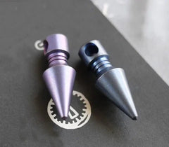 EDC Titanium Alloy Keychain Pendant Bead Necklace Knapsack Decorative DIY Tool 07FC0E-D4 - KOEEK [2]
