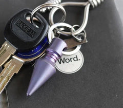 EDC Titanium Alloy Keychain Pendant Bead Necklace Knapsack Decorative DIY Tool 07FC0E-D4 - KOEEK [3]