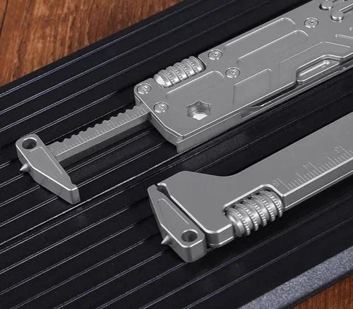 EDC Titanium Alloy Multi Tools Adjustable Wrench Pocket Outdoor Camping Keychain 07FC0E-D4 - KOEEK [6]