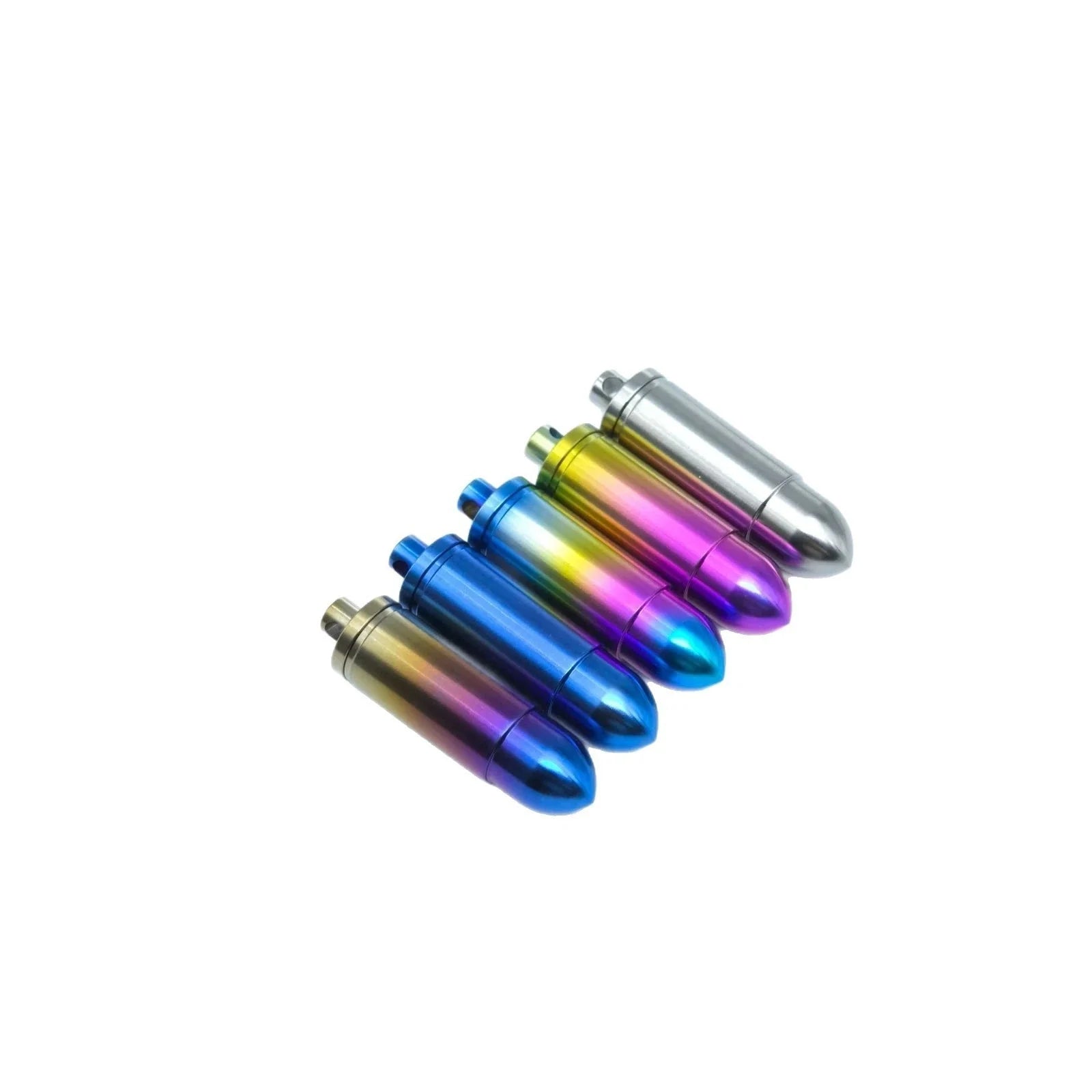 EDC Titanium Alloy Pill Case Container Portable Waterproof Box Keychain Pendant 07FC0E-D4 - KOEEK [7]
