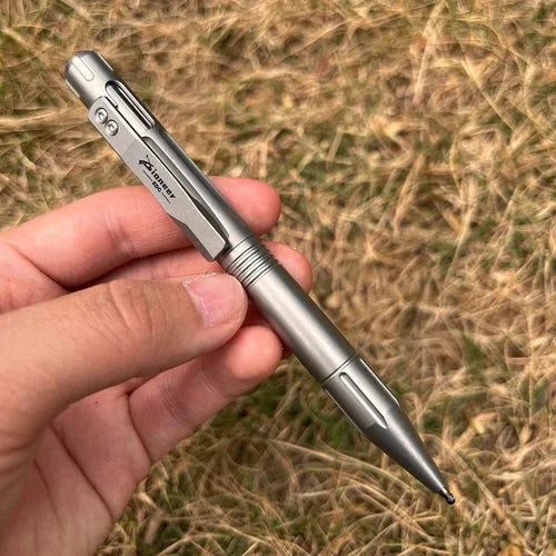 EDC Titanium Alloy Pocket Ball Pen Tactical Signature Pen Stationery w 5 Refills 07FC0E-D4 - KOEEK [9]