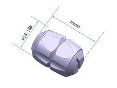 EDC Titanium Alloy Removable Knife Lanyard Bead Parachute Pendant DIY Keychain 07FC0E-D4 - KOEEK [4]