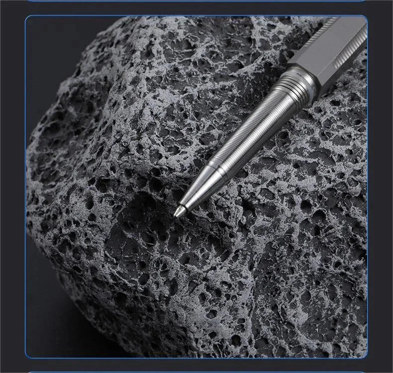EDC Titanium Ballpoint Pen Multifunctional Pocket Pen Office Business Writing 07FC0E-D4 - KOEEK [6]