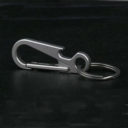 EDC Titanium Keychain Carabiner Climbing Buckle Connector Opener Outdoor Tool EDC - KOEEK [10]