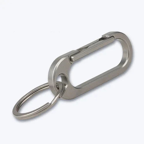 EDC Titanium Keychain Carabiner Climbing Buckle Connector Opener Outdoor Tool EDC - KOEEK [2]