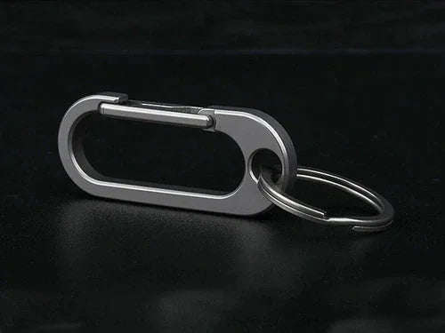 EDC Titanium Keychain Carabiner Climbing Buckle Connector Opener Outdoor Tool EDC - KOEEK [8]