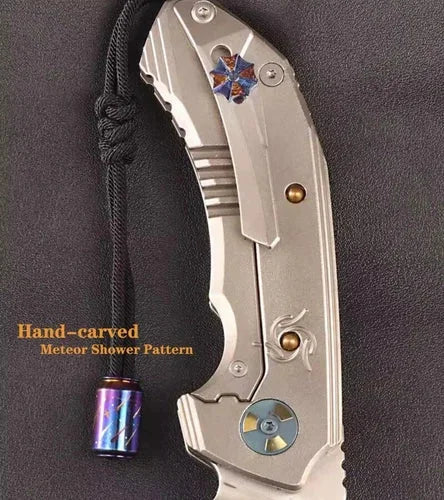 EDC Titanium Knife Lanyard Bead CoCa Bottle Shape Necklace Pendant Bracelet Bead 07FC0E-D4 - KOEEK [3]