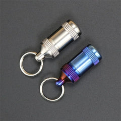 EDC Titanium Pill Holder Case Organizer Container Portable Waterproof Keychain 07FC0E-D4 - KOEEK [2]