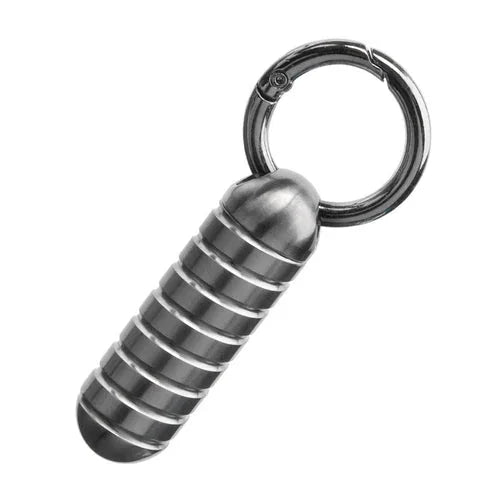 EDC Titanium Portable Waterproof Box Sealed Container Outdoor Keychain Pendant 07FC0E-D4 - KOEEK [9]
