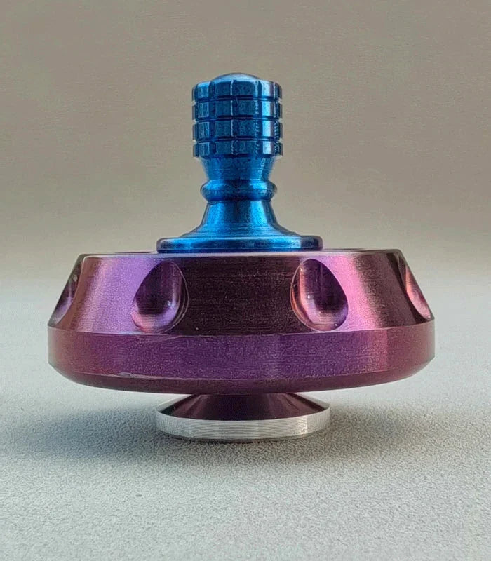 EDC Titanium Spinning Top Desktop Fidget Toy Stress Relief Metal Spinner Gift 07FC0E-D4 - KOEEK [2]