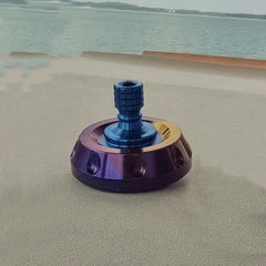 EDC Titanium Spinning Top Desktop Fidget Toy Stress Relief Metal Spinner Gift 07FC0E-D4 - KOEEK [4]