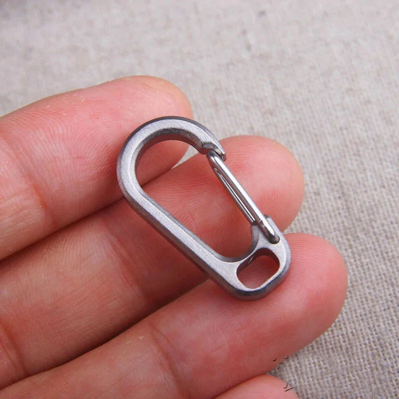 EDCgear Mini Titanium Key Chain Carabiner Flashlight EDC Buckle Pendant Tool 07FC0E-D4 - KOEEK [1]