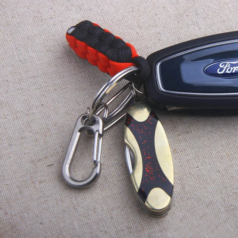 EDCgear Mini Titanium Key Chain Carabiner Flashlight EDC Buckle Pendant Tool 07FC0E-D4 - KOEEK [3]