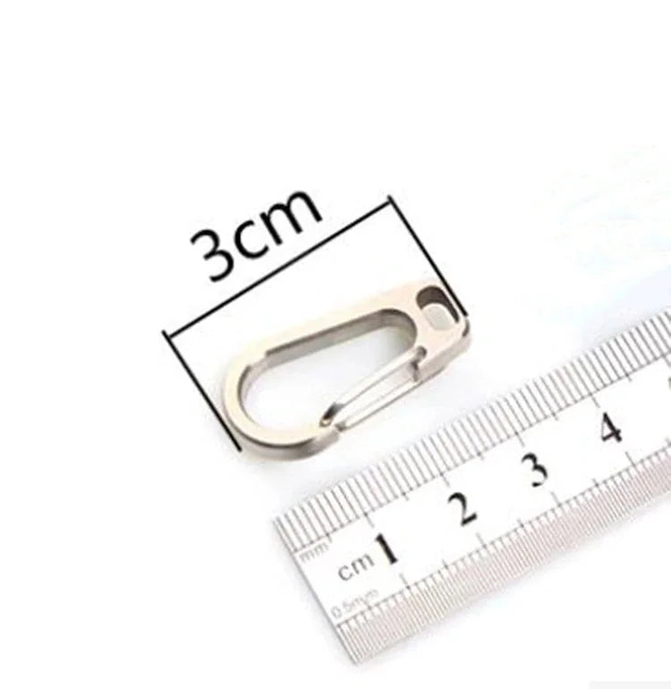 EDCgear Mini Titanium Key Chain Carabiner Flashlight EDC Buckle Pendant Tool 07FC0E-D4 - KOEEK [7]