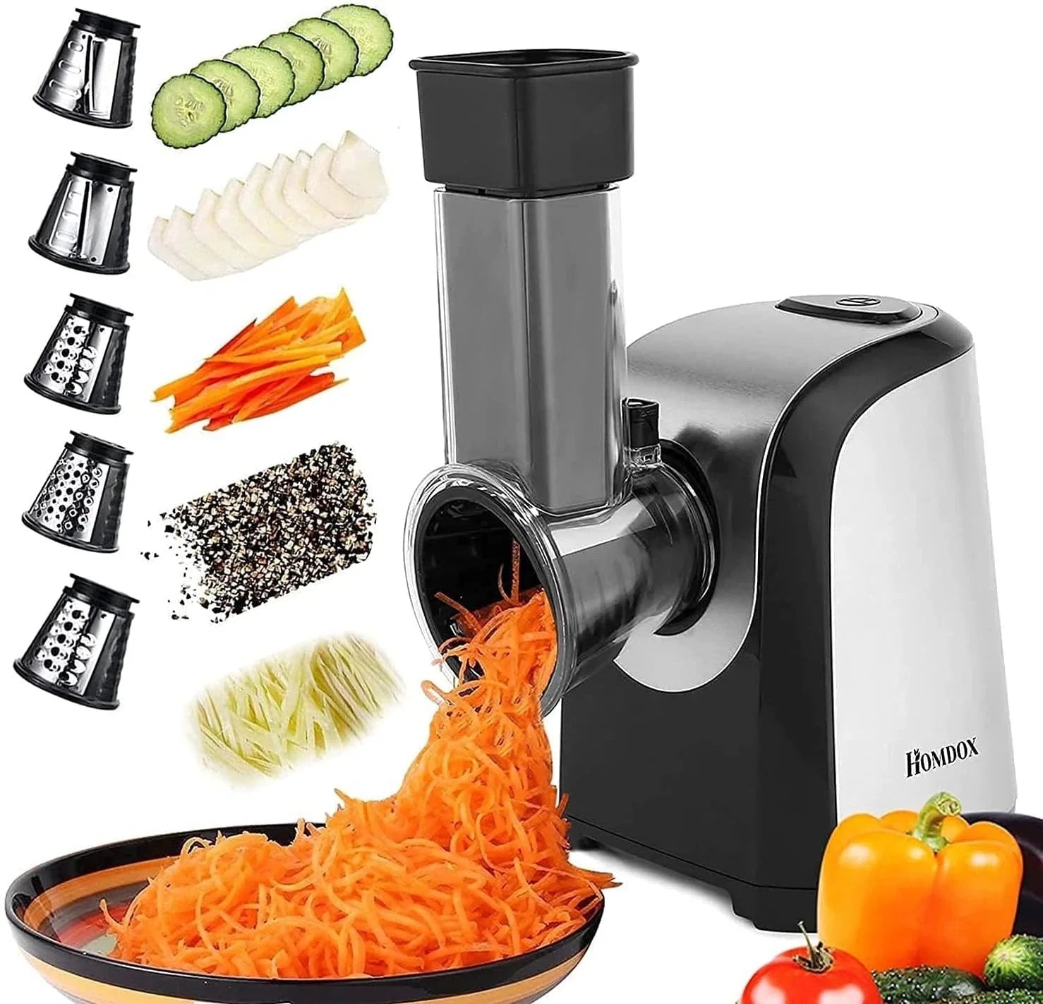 Electric Vegetable Shredder Professional Salad Maker 07FC0E-D4 - KOEEK [1]