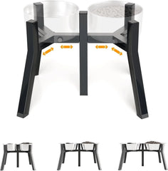 Elevated Dog Bowl Stand for Large Dogs, Adjustable Width 7-10.6" 07FC0E-D4 - KOEEK [1]