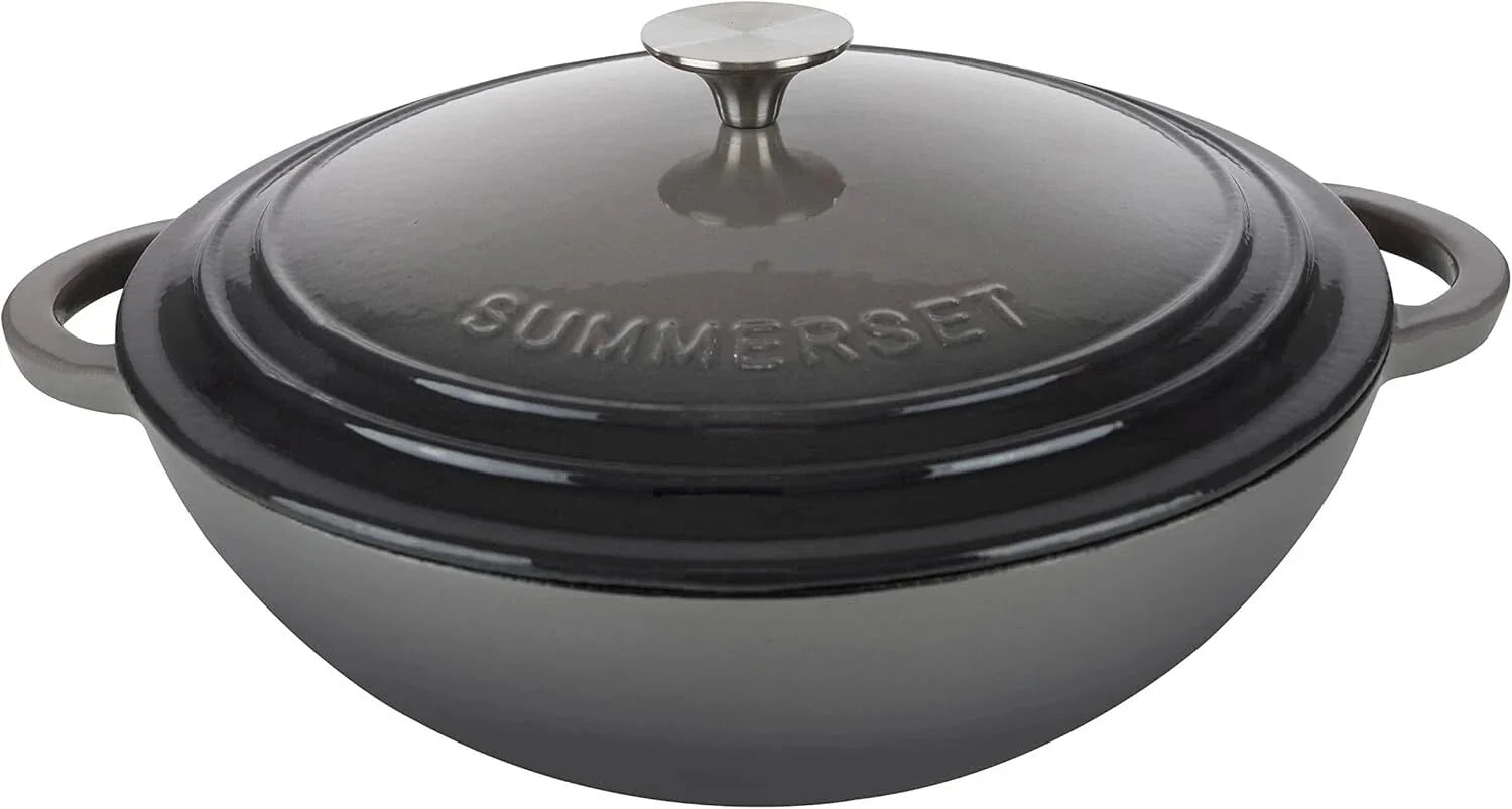 Enameled Cast Iron Crock Pot Dutch Oven 07FC0E-D4 - KOEEK [1]