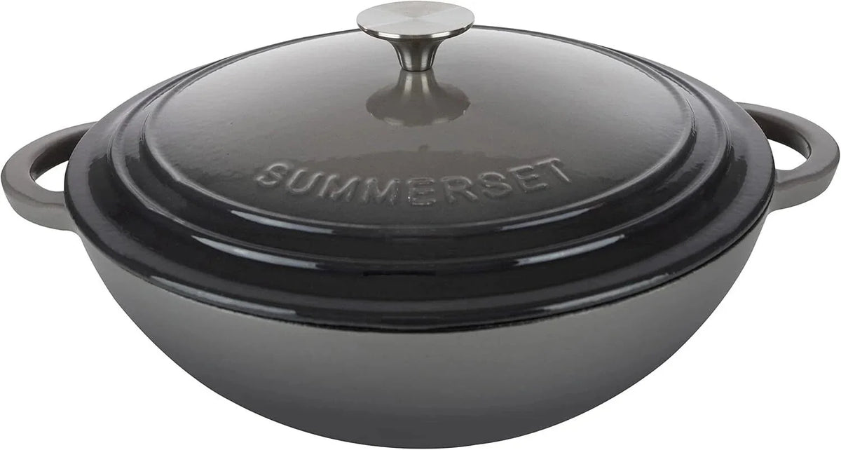 Enameled Cast Iron Crock Pot Dutch Oven 07FC0E-D4 - KOEEK [1]