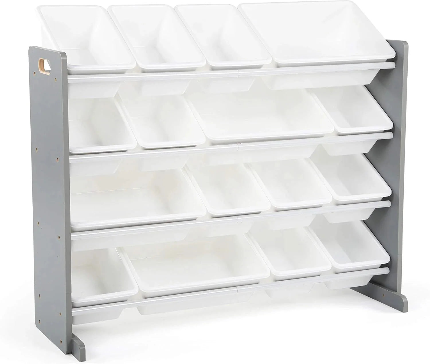 Extra Large Wooden Toy Organizer, Extra Large, Gray/White 07FC0E-D4 - KOEEK [2]
