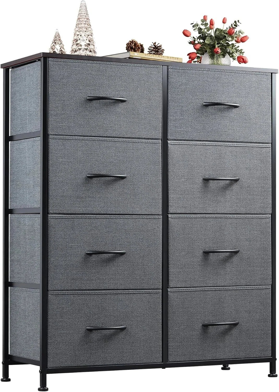 Fabric dresser for bedroom, high dresser with 8 drawers 07FC0E-D4 - KOEEK [2]