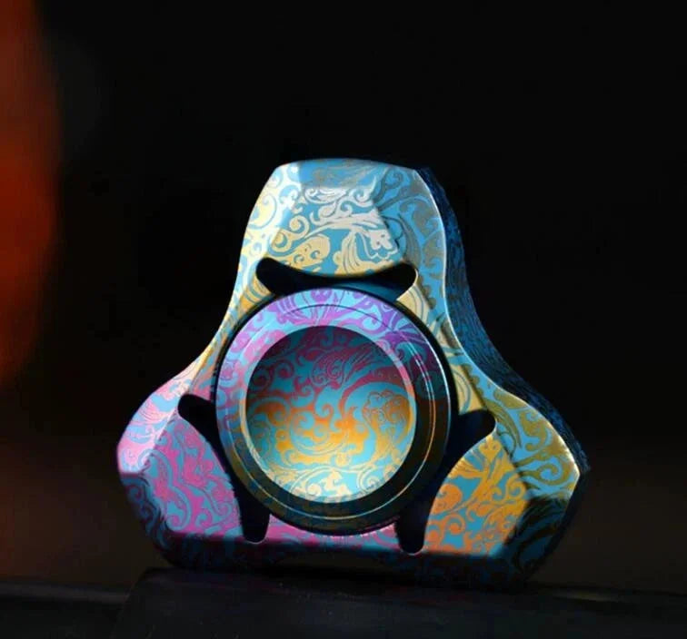 Fidget Hand Spinner Toy Silent Bearing Titanium Alloy Finger Gyro Relieve Stress 07FC0E-D4 - KOEEK [9]