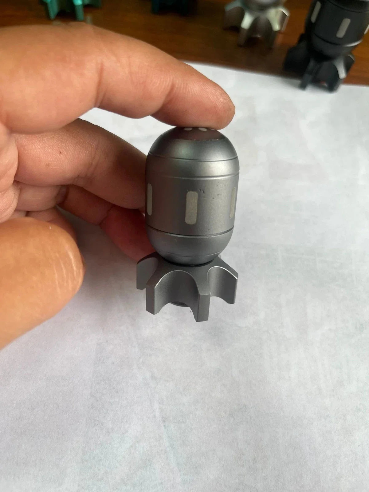 Fidget Spinner Toys EDC Clicker Model Nuclear Bomb Gifts Men Adults Metal Art 07FC0E-D4 - KOEEK [6]