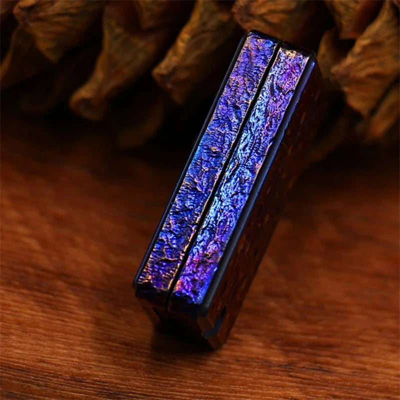 Fine Titanium Fidget Slider EDC Mechanical Fidget Toys Stress Relief Push Slider 07FC0E-D4 - KOEEK [10]