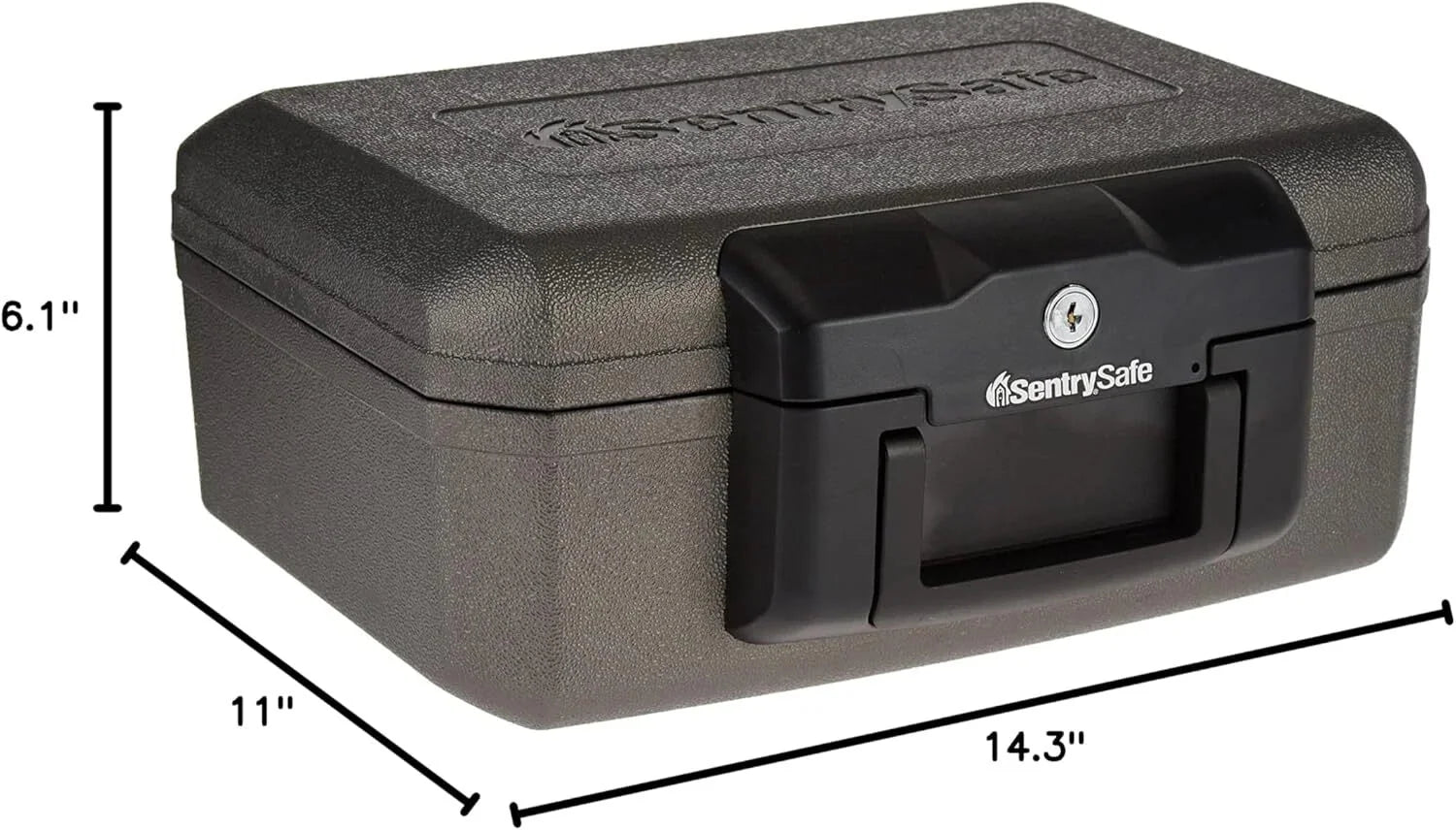 Fireproof safe with key lock, chest locker for home or traveling 07FC0E-D4 - KOEEK [6]