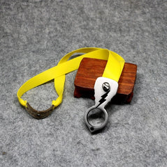 Frameless Safety Leisure Finger Ring Slingshot Stainless Steel Shooting Catapult 07FC0E-D4 - KOEEK [2]
