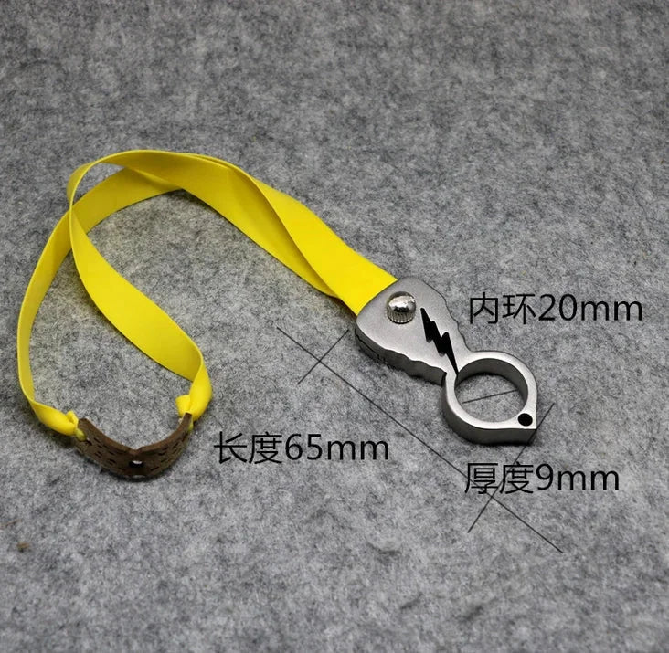 Frameless Safety Leisure Finger Ring Slingshot Stainless Steel Shooting Catapult 07FC0E-D4 - KOEEK [6]