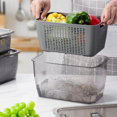 Fresh fruit and vegetable storage container, set of 3 07FC0E-D4 - KOEEK [3]