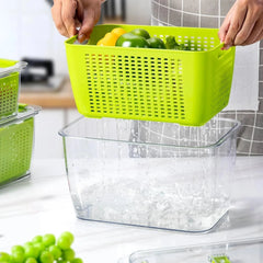 Fruit and vegetable storage box,set of 4 refrigerator storage containers 07FC0E-D4 - KOEEK [4]