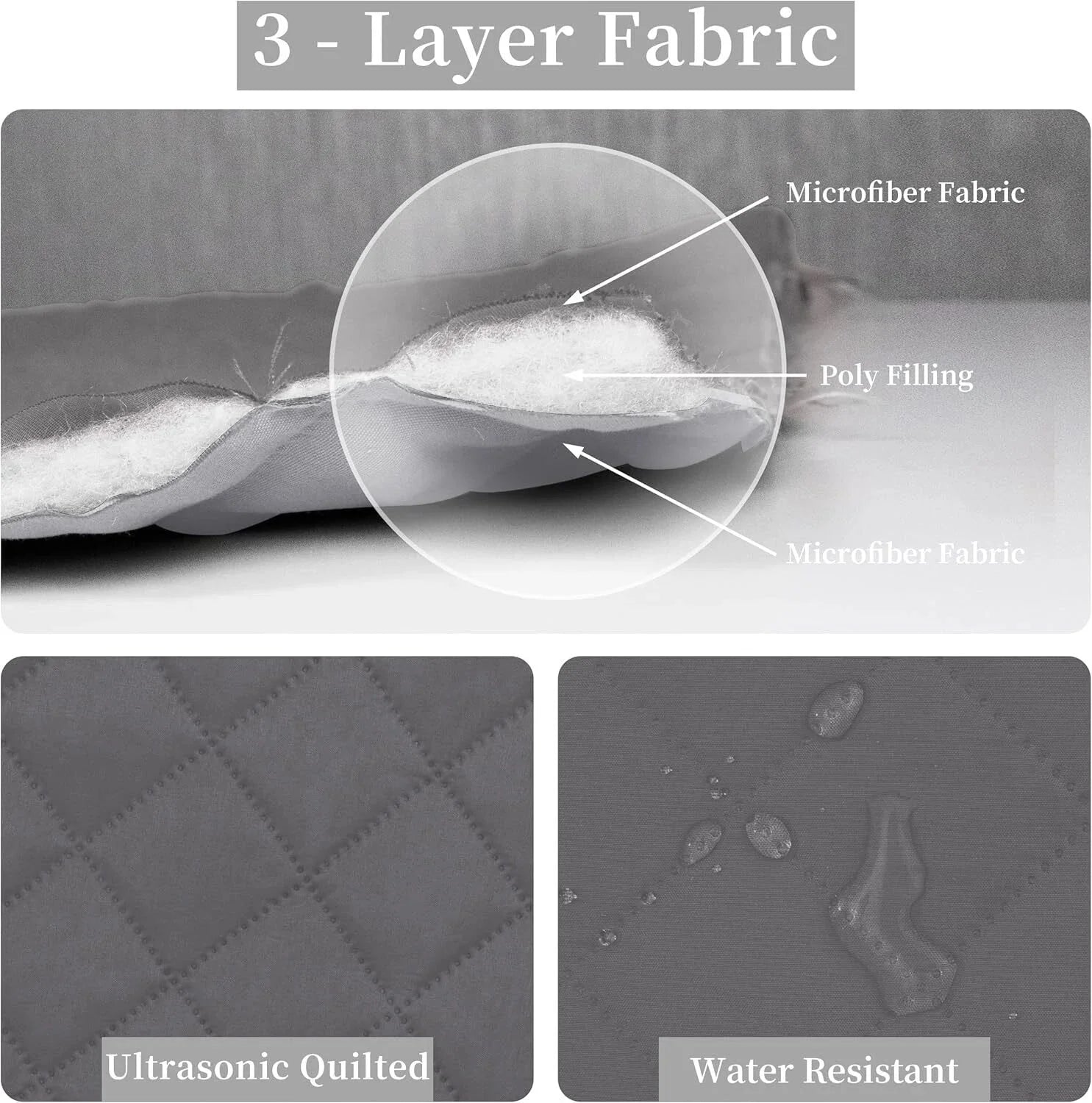 Full/Queen Size Reversible Quilt Set with 1 Quilt and 2 Pillow Shams 07FC0E-D4 - KOEEK [5]