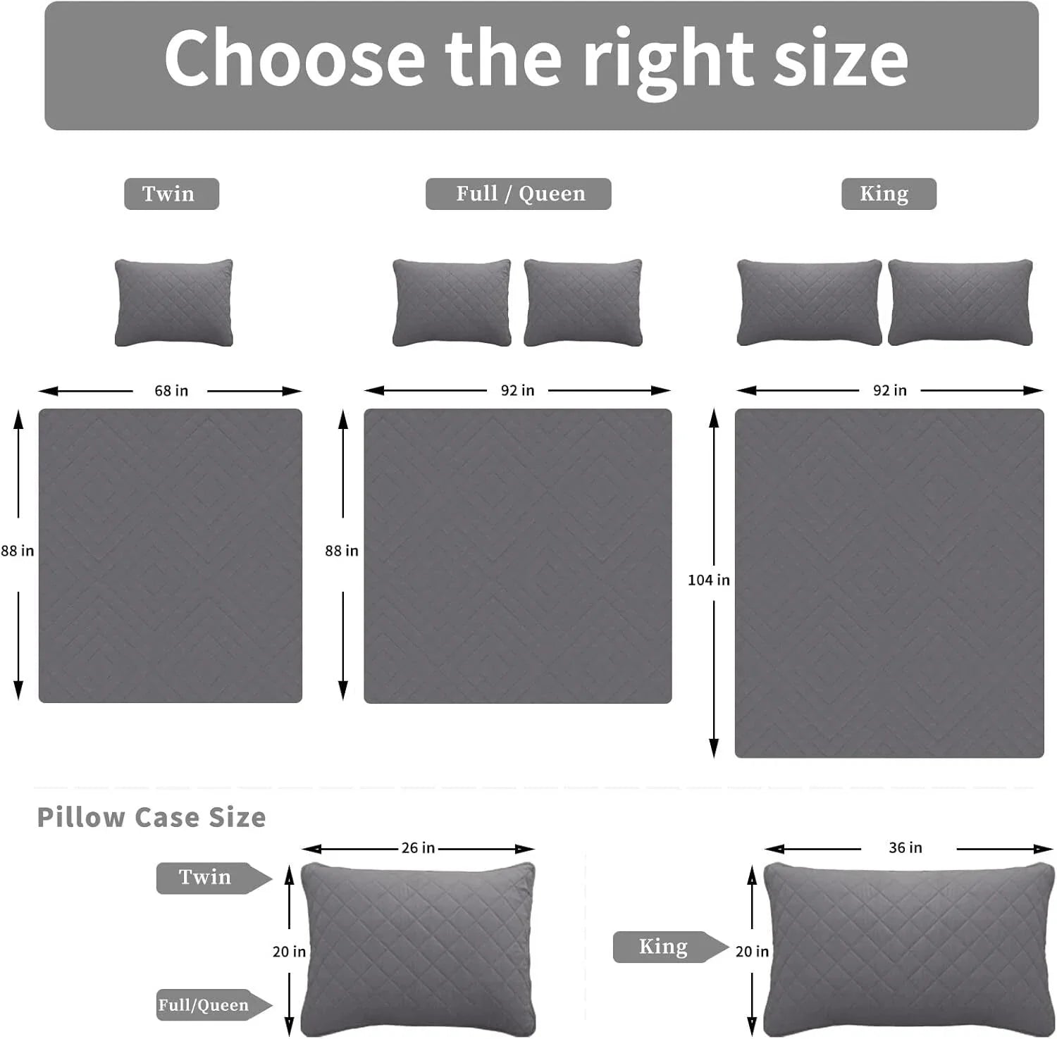 Full/Queen Size Reversible Quilt Set with 1 Quilt and 2 Pillow Shams 07FC0E-D4 - KOEEK [7]