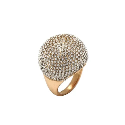 Full Rhinestone Ring Women Sparkling Crystal Band Fashion Jewelry Accessory 07FC0E-D4 - KOEEK [5]