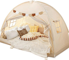 Full Size Bed Canopy Bed Tents Dream Tent on Bed Privacy Space Blackout Sleeping 07FC0E-D4 - KOEEK [1]