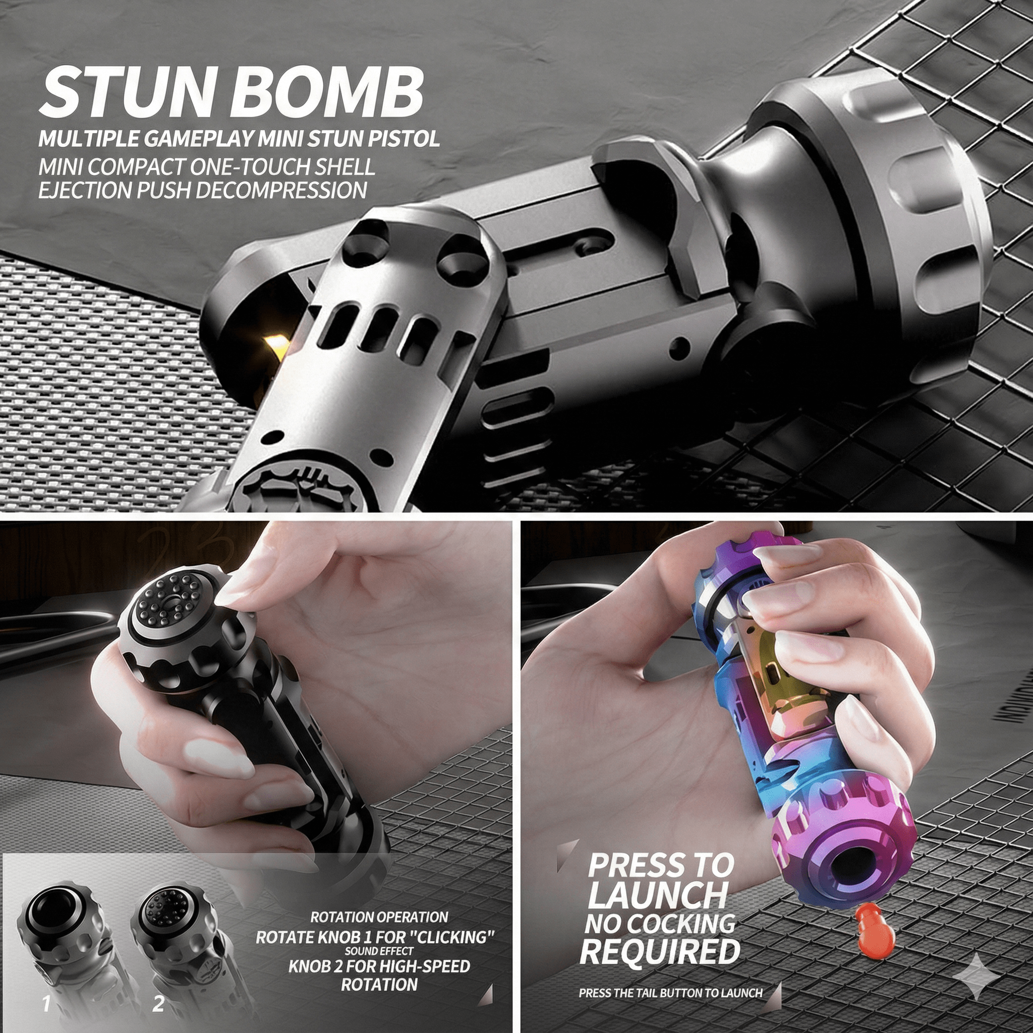 EDC Stress Relief Toys Stun Grenade Fidget Spinner KOEEK - KOEEK