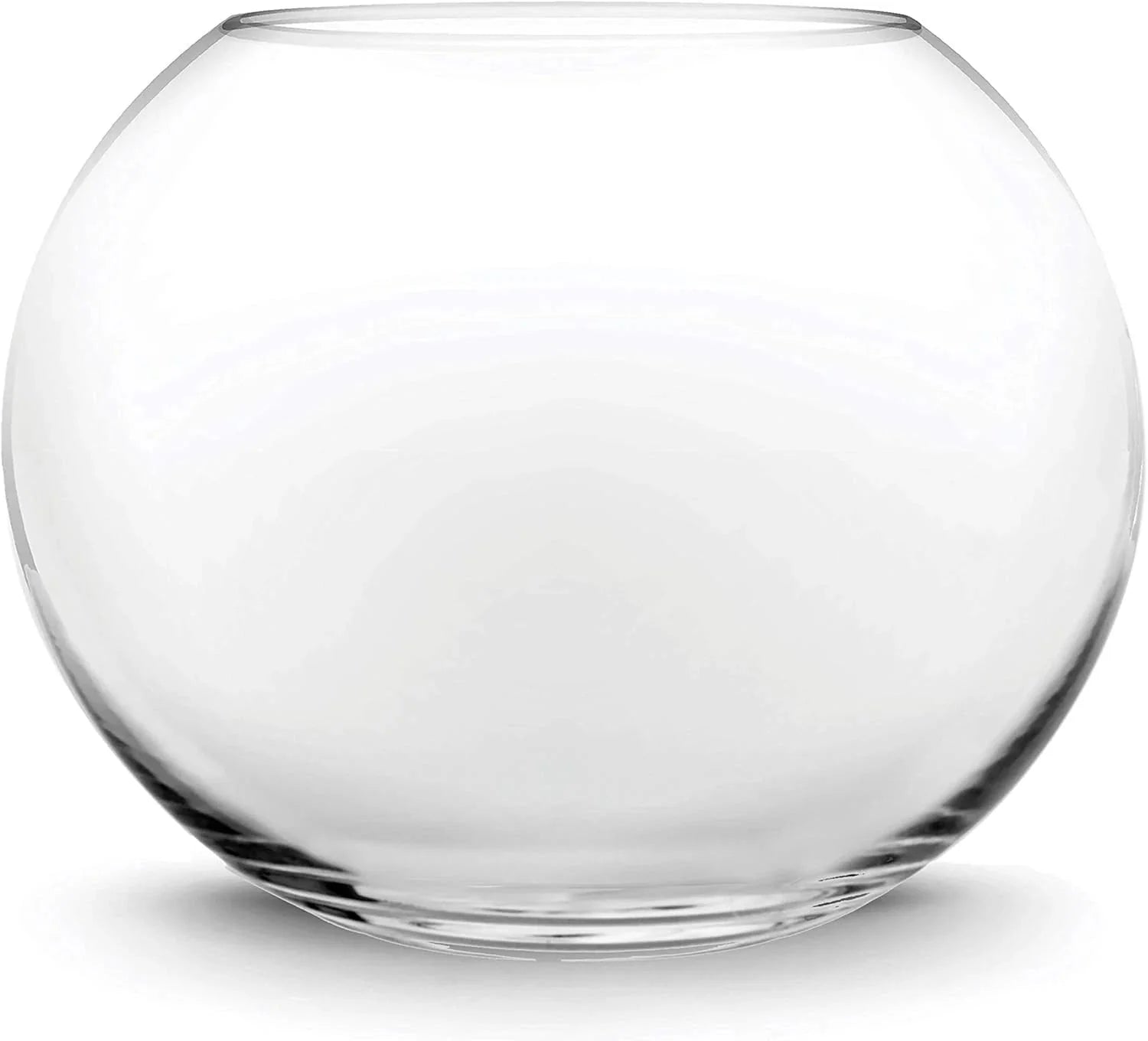 Glass Bubble Vase (H-4.5" W-5.5", Approx. 1/4 Gal.) Small Fish Bowl 07FC0E-D4 - KOEEK [1]
